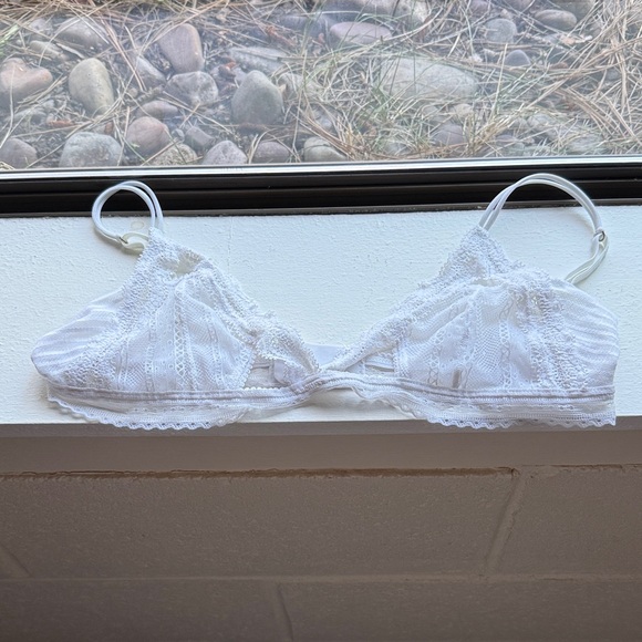 Naked Princess Other - Naked Princess White Sheer Lace Bralette